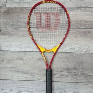 Brand new in bag - Wilson US Open Tennis Racket 23" junior red white blue